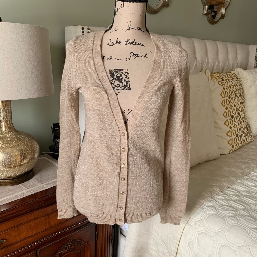 Express Mohair Alpaca Jeweled Button Cardigan